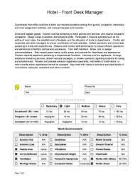 Receptionist self evaluation form |vincegray2014 /. Hotel Front Desk Employee Evaluation Form Fill Online Printable Fillable Blank Pdffiller