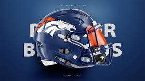 Denver Broncos Riddell Speedflex Football Helmet Free Psd Template Mockup Freebie Football Helmets Nfl Football Helmets Football
