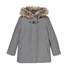 Bienvenue sur la fanpage de la redoute ! Hooded Duffle Coat In Wool Mix 2 14 Years Light Grey La Redoute Collections La Redoute