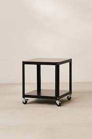 Rolling Side Table Side Table Metal Side Table Table
