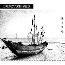 Black and white landscape | landscape pencil drawings. Natural Landscape Painting And Creative Tutorial Book White Black Sketch Drawing Book Chinese Pencil Art Book Arts Photography Aliexpress