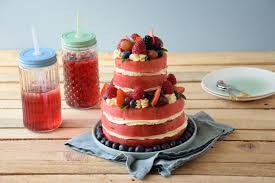 Gateau De Pasteque A Etage Layer Cake De Pasteque Fashioncooking Recette Dessert Glace Maison Cuisson Des Aliments