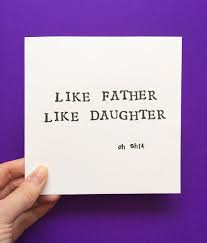 Easy Handmade Birthday Cards For Dad From Daughter Funny Fathers Day Card Offensive Card For Dad Like Father Etsy Diy Father S Day Cards Funny Fathers Day Card Funny Fathers Day