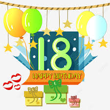 All png & cliparts images on nicepng are best quality. Happy 18th Birthday 18 Years Old Happy Birthday Adult Png Transparent Clipart Image And Psd File For Free Download