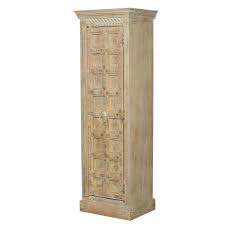 Overstock.com has been visited by 1m+ users in the past month Somerest Castle Door Reclaimed Wood Tall Narrow Linen Cabinet