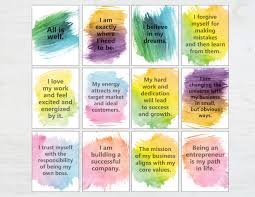 Cut the cards out leaving a white border around the edge. Positive Affirmation Quotes For Work How Positive Affirmations Work Miracles Affirmations Positive Dogtrainingobedienceschool Com