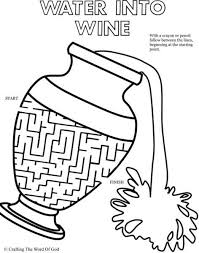 Water To Wine Puzzle Activity Sheet Water Into Wine Sunday School Crafts Bible Lessons For Kids