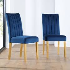 Check spelling or type a new query. Salisbury Blue Velvet Dining Chair Oak Leg Furniture And Choice
