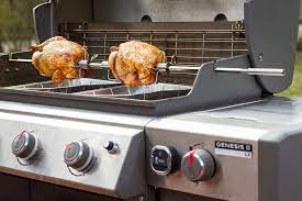 Learn how to use a weber rotisserie on you gas or charcoal grill. Get The Rotisserie Action Going On Your Genesis Ii Burning Questions