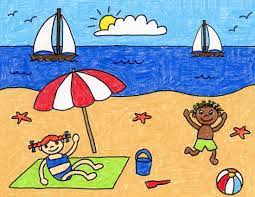 More images for sea beach beach drawing for kids » How To Draw A Beach Art Projects For Kids