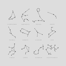 Maybe you would like to learn more about one of these? Zodiac Signs Constellation Stars Instant Download Design Aesthetic Minimal Vector Art Svg Png Pdf In 2021 Star Constellation Tattoo Zodiac Tattoos Zodiac Signs Horoscope
