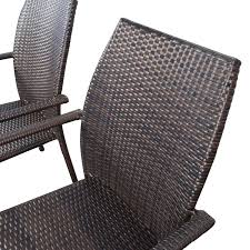 This product belongs to home , and you can find similar products at all categories , furniture , home furniture , dining room furniture , dining room sets. 85 Off Dark Brown Wicker Outdoor Dining Chairs Chairs