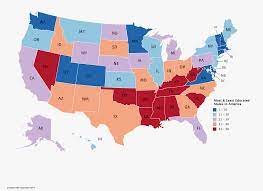 Supplemental data on median household income and median earnings by educational attainment also came from the 2019 acs. Most Least Educated States In America 2019 Mapporn