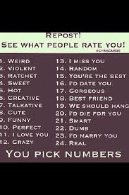 Rate Me This Or That Questions Words Quotes
