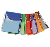 New Wave Pocket Notebook with Ballpoint Pen