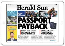 Herald Sun Various Page Designs On Behance