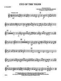 Eye Of The Tiger 1st B Flat Trumpet Digital Sheet Music Sheet Music Trumpet Music