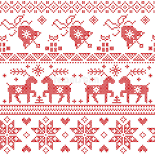 Christmas bells simple christmas plastic canvas cross stitch patterns snowflakes stitches free pattern alphabet english. Christmas Nordic Cross Stitch Pattern Including Reindeer Snowflake Star Xmas Tree Bell Presents In Red Stock Vector Illustration Of Norwegian Star 56689709