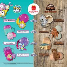 Mcdonald's has created a variety of healthy options to choose from. Mcdonald S Happy Meal Free Pikmi Pops Jurassic World Promotion 10 December 2020 6 January 2021