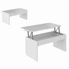 Table Basse Plateau Relevable Yana Blanc Mobilier De Salon Table Basse Plateau Decoration Salon Appartement