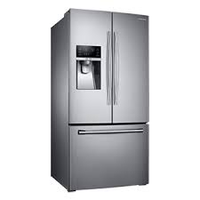 33 Wide Refrigerateur Congelateur Dans Le Bas Et Portes Francaises Samsung Rf Stainless Steel French Door Refrigerator French Door Refrigerator French Doors