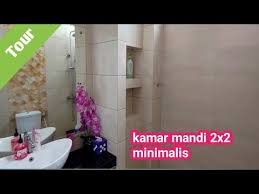 Anda tidak hanya harus mempertimbangkan apakah kamar mandi anda muat bila diletakkan bathub. Room Tour Kamar Mandi Minimalis Modern Ukuran 2x2 Youtube