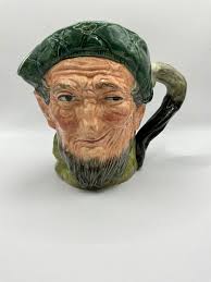 Vintage Royal Doulton Auld Mac Character Face Jug Pitcher England D. 5823  7”tall