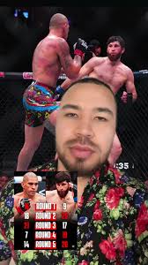 امتیاز های ۵ راوند مبارزه در UFC