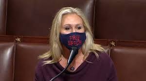 Georgia's latest wingnut star, marjorie taylor greene. Rep Marjorie Taylor Greene Expresses Some Regret About Qanon Other Conspiracy Claims