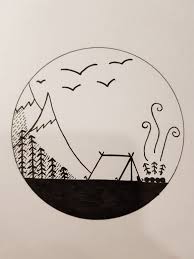 Pin By Kseniya Tischenko On Handmade By Me Fineliner Art Drawings Simple Art Drawings Sketches Simple Art Drawings I'm sure i'm not the first to stumble upon this method of drawing circles, so let me know what you think. art drawings sketches simple
