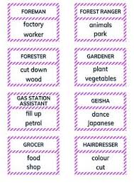 Jobs 2 Taboo Esl Eal Efl Elementary 50 Cards Tpt Conversation Cards Taboo Words English Speaking Skills