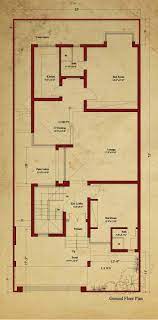 Click the image for larger image size and more details. House Floor Plan 5 Bed Rooms House Design 11 Marla House House Flooring Floor Plans Single Storey House Plans