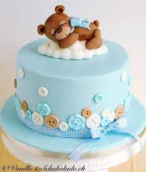 Sweet Sleeping Teddy Bear Cakes Perfect For A Baby Shower Or For A Baby S First Birthday Bear Baby Shower Cake Baby Shower Cakes For Boys Baby Birthday Cakes