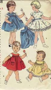 Toddler Girls Dress And Jumper Vintage 1950s Sewing Pattern Vintage Toddler Dress Toddler Girl Dresses Vintage Childrens Clothing