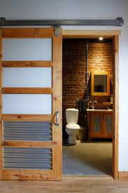 Barn door lock, 4 stainless steel door hook & eye latch with mounting screws, door lock latch for sliding door, garage, window, cabin, bathroom, closet, bedroom (silver,2pcs) 4.9 out of 5 stars. Dominique Anne Marie Industrial Bathroom Montreal By Esther Hershcovich Houzz