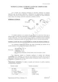 Nomenclatura (tradicional, stock y sistemática). Nomenclatura Y Formulacion De Compuestos Inorganicos