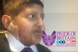 Watch Pride of Britain winner, Moin, meet celebrities and give his story