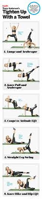 This Tracy Anderson Workout Will Tone Your Entire Body With Just A Towel Tracy Erson Workout Exercise Towel Workout