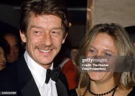 English actor John Hurt with his wife Donna Peacock, circa 1987. News Photo 