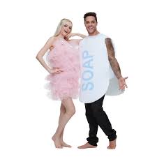 For the soap, grab a box and some paint (for the logo). 2 Piece Set Funny Soap Sponge Bath Ball Cosplay Halloween Couple Costumes For Adult Women Summer Carnival Party Fancy Derss Aliexpress