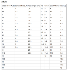 Shoe Size Guides