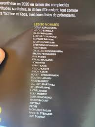 Chacun d'entre eux envoie une liste de cinq noms. ð€ð…ð‚ ð€ð‰ð€ð— S Tweet Looks Like The Ballon D Or List With The 30 Nominees Have Already Been Leaked Trendsmap