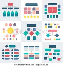 Flowchart Schemes And Hierarchy Diagrams Workflow Chart Vector Elements
