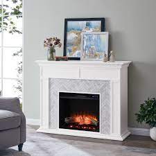 White electric fireplace tv stands. Torton Contemporary White Wood Electric Fireplace Overstock 29236304