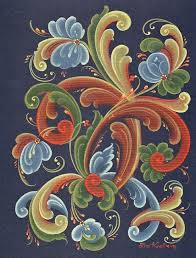 Pin On Flower Folk Art