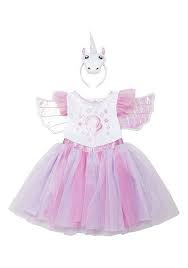 Tesco Direct F F Unicorn Fancy Dress Costume With Headband And Wings Unicorn Fancy Dress Fancy Dress Costumes Girl Outfits