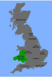 The pembrokeshire coast path is one of the uk's well established national trails. South Wales Uk Map