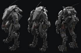 Highpoly Battle Mech 3d Model In 2020 Robots Concept Titanfall Mech