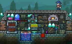 My Hyper Compact Crafting House Setup Terraria Terrarium Terraria House Ideas Terraria House Design