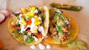 Carne asada, chicken, chile verde chorizo, adobada (bbq pork), carnitas, chile colorado and tripas. Cinco Tacobar In San Leandro Redefines The Strip Mall Taqueria East Bay Express Oakland Berkeley Alameda
